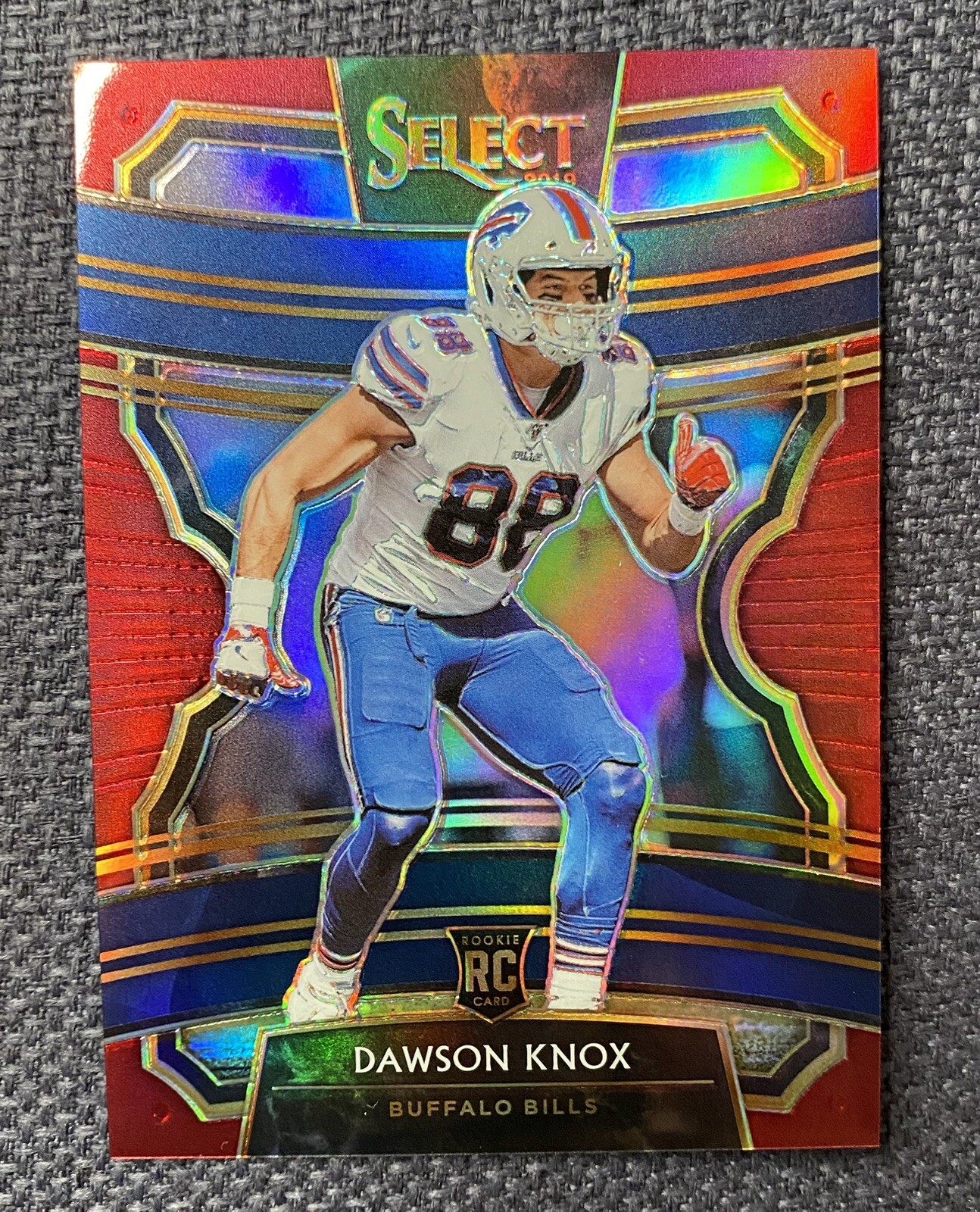2019 Panini Select DAWSON KNOX #32 Concourse Maroon Prizm SP /149 RC Bills