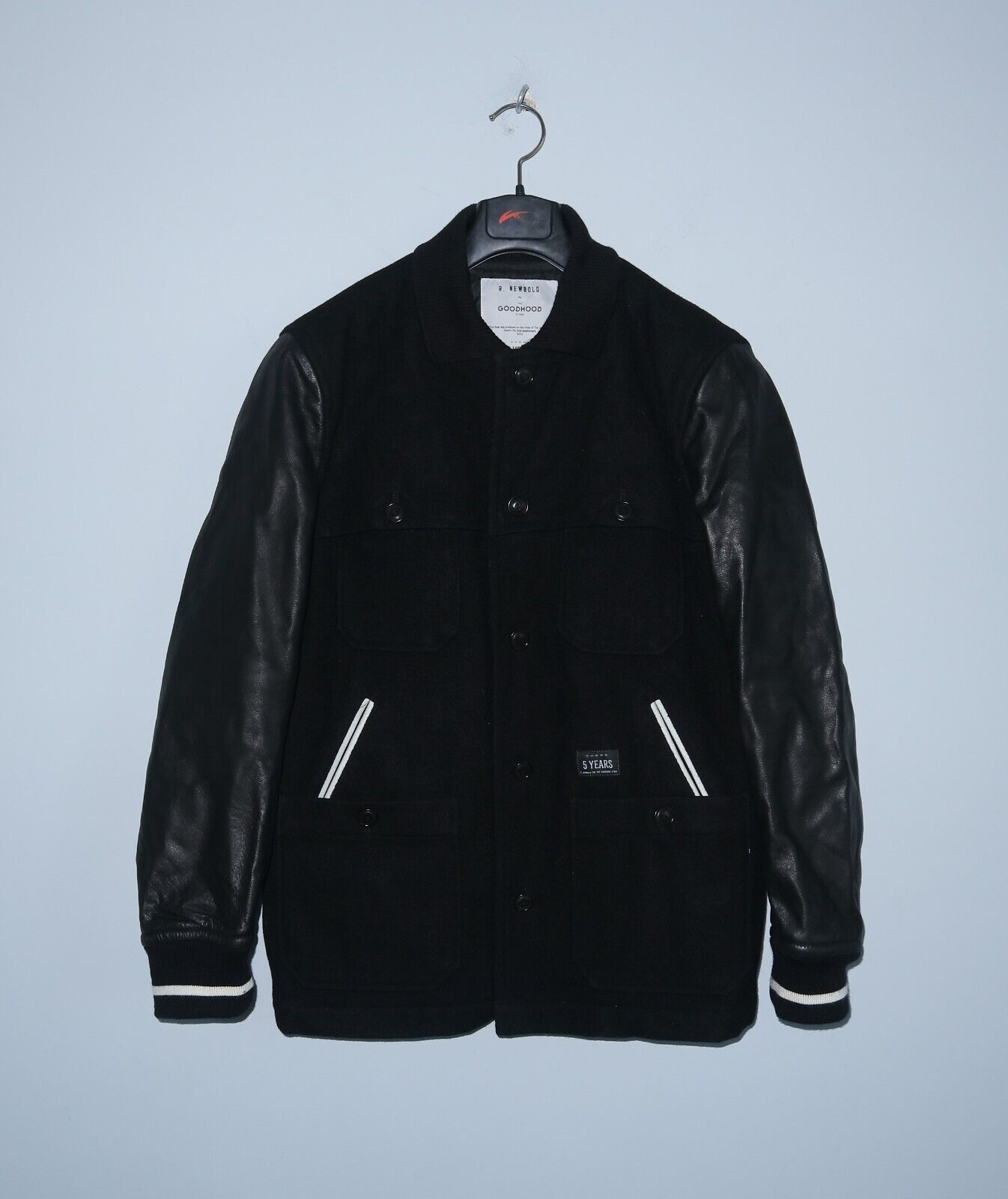 R.NEWBOLD x GOODHOOD Mens 5Years Anniversary Collection Bomber Jacket Size M