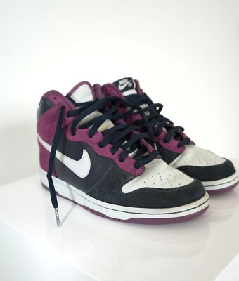 Nike SB Dunk High Dark Obsidian Metallic Platinum Sneakers