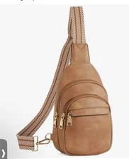 BOSTANTEN Small Sling Bag for Women Leather Crossbody Bags Fanny Pack Chest Bag