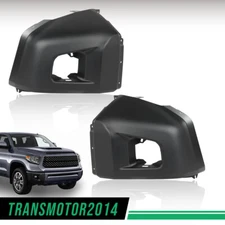 Set of 2 Front Bumper Ends Caps Matte Black Fit For 2014-2021 Toyota Tundra
