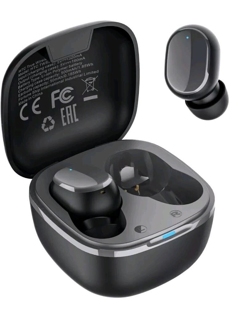 HTC True Wireless Earbuds Bluetooth with USB-C Charging Case