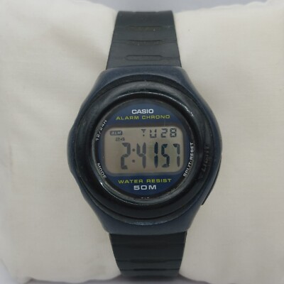 Casio 2117 W-57 Quartz Alarm Chrono Digital Vintage Men's Watch | eBay