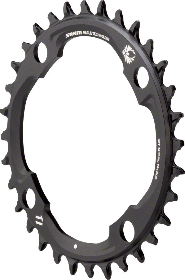 Кольцо цепи SRAM X-Sync2 Eagle 30t 94 BCD с 4-мя болтами, 11/12-ступенчатое алюминиевое, черное