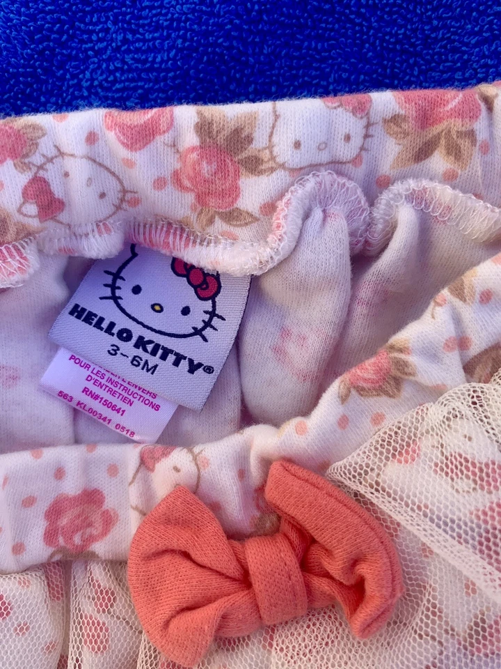 FALDA TUTÚ TUL CON VOLANTES SANRIO HELLO KITTY TALLA 3-6 MESES BEBÉ NIÑA Foto 4 de 4