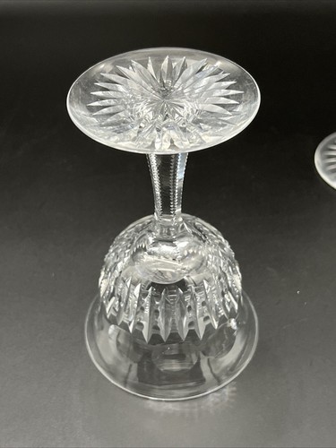 Set of 2 Antique Sinclaire ABP Cut Glass SYRACUSE 4 3/4" Claret Wine Glass -Rare - Picture 10 of 18