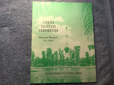 1958 FLORIDA TELEPHONE CORPORATION F.T.C.  Annual Report