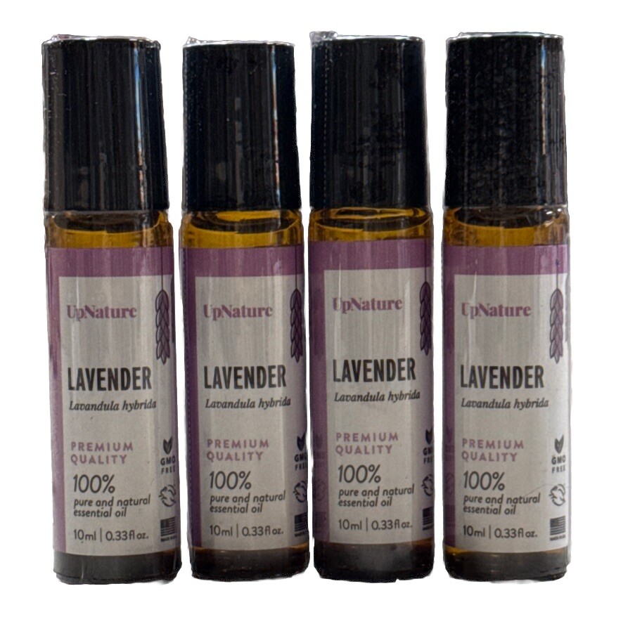 Roll On - 100% Pure Lavender Essential Oil For Skin-4 Pack