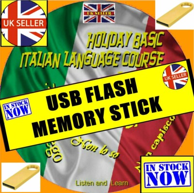 Learn ITALIAN Holiday Basics EASY Listen Learn Language Audio Course USB DRIVE