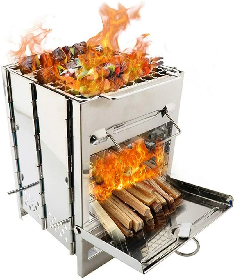 NoToKoon Compact bonfire grill Folding stove BBQ