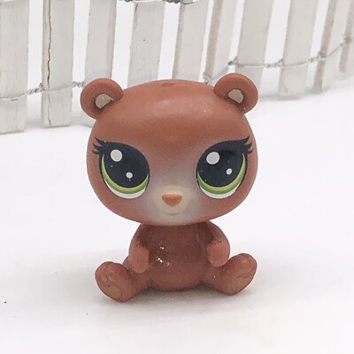 Figurine Littlest Pet Shop (LPS) - Ours (Bear) Numéro 115 - Marque Hasbro - Occasion - Pour Collection