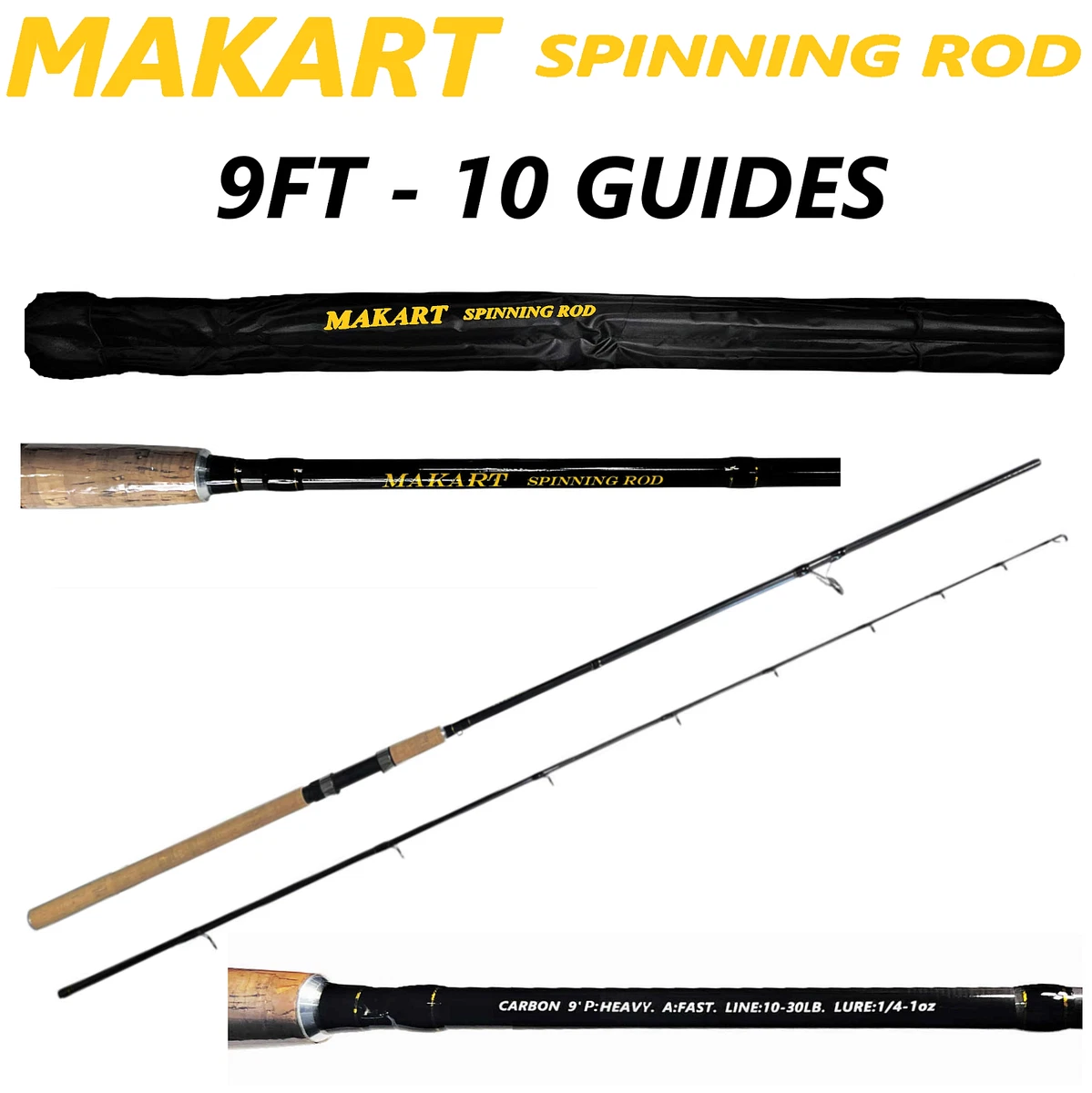 9 Feet Spinning Fishing Rods for sale | eBay