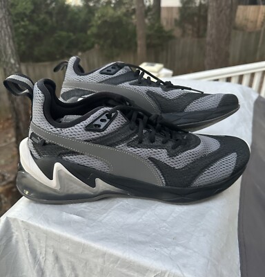 Size 11.5- Black PUMA LQDCELL Optic Flight Suit Black Grey Men s Shoes NEW