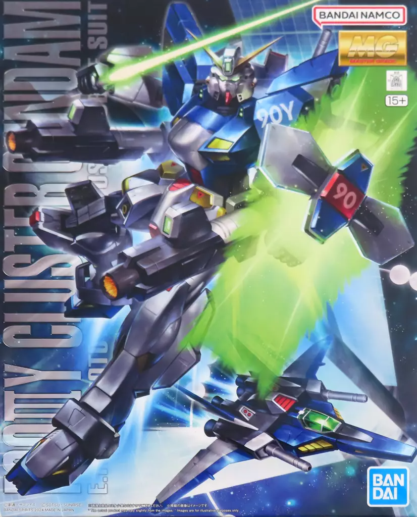 MG 1/100 F90ⅢY CLUSTER GUNDAM クラスターガンダム スミ入れ UV