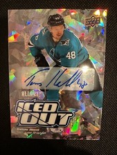 2022-23 Upper Deck Allure Hockey Tomas Hertl #IO-6 Iced Out Blue Autograph