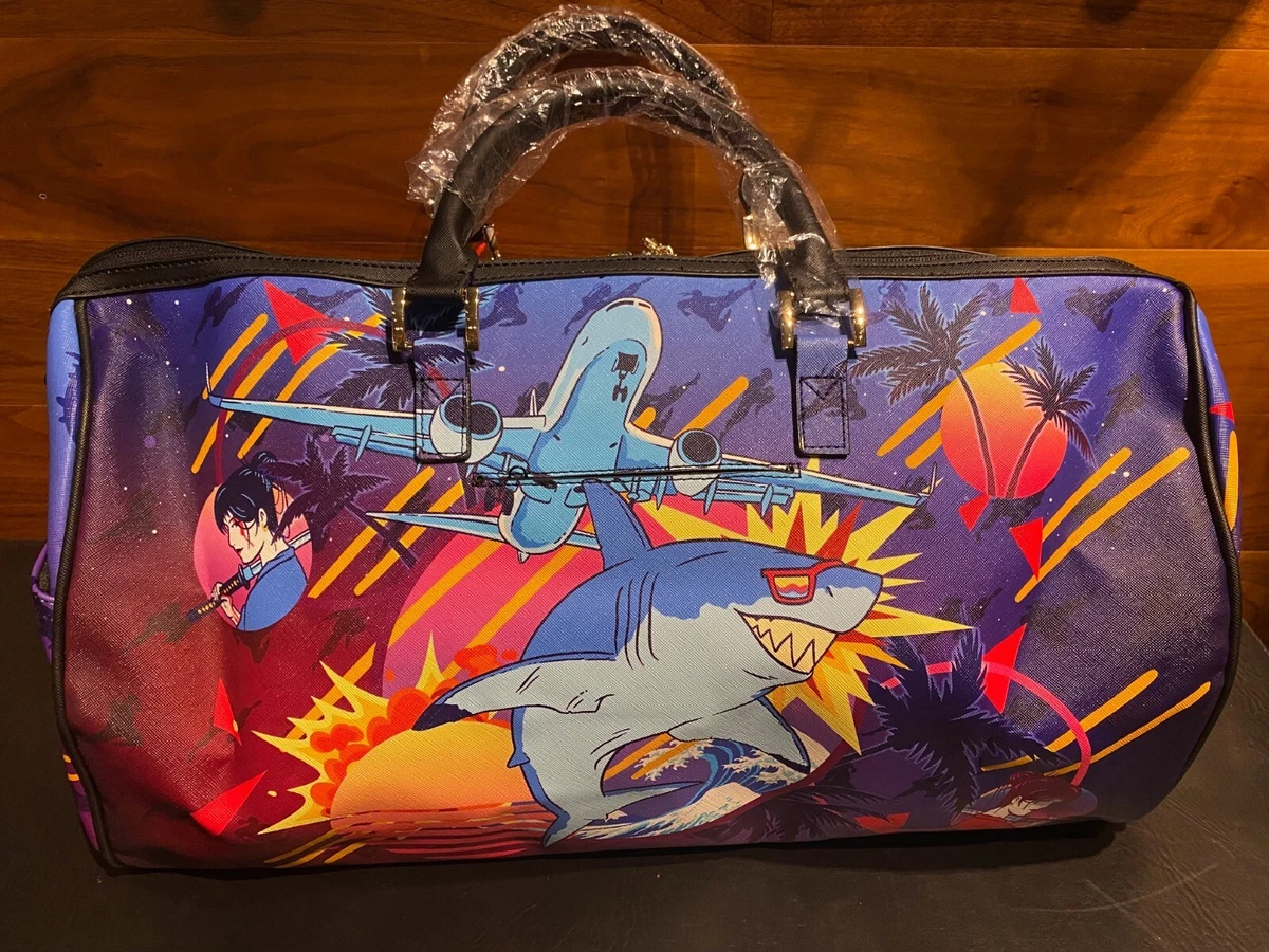 SPRAYGROUND SHARKUZA DUFFLE BAG LARGE NWT OFFICIAL LIMITED EDITION