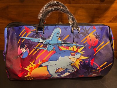 SPRAYGROUND SHARKUZA DUFFLE BAG  NEW WITH TAGS  OFFICIAL LIMITED EDITION D4503