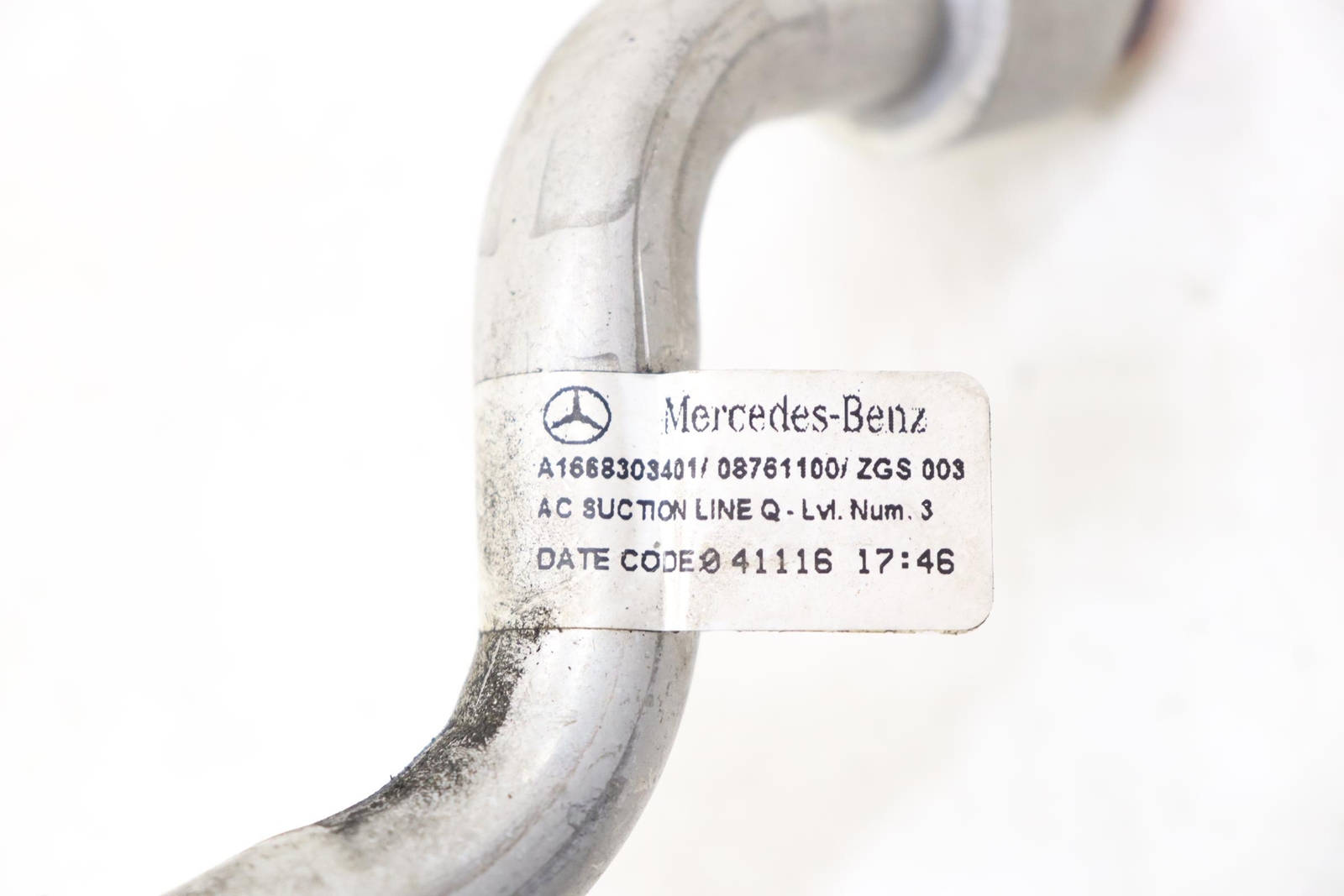 AC A/C REFRIGIRANT LINE HUSE OEM A1668303401 MERCEDES GLS550 X166 