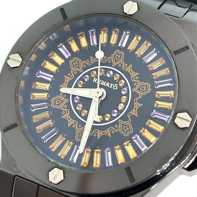 Renato Ronda 703 Collection Ceramic Topaz Stones Limited Edition