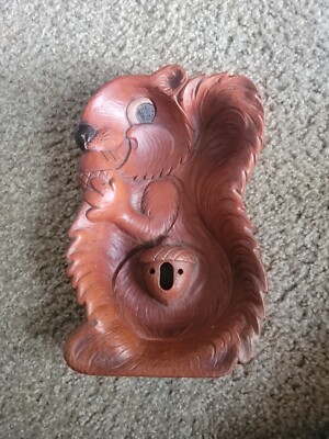 Vintage Multi Products Inc Pipe Ashtray Nut Tray squirrel 10x6 MID CENTURY