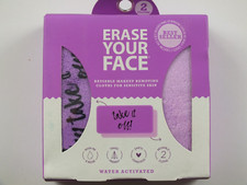 Danielle Erase Your Face Sensitive Skin Reusable Makeup Removing Cloths 2 Pack