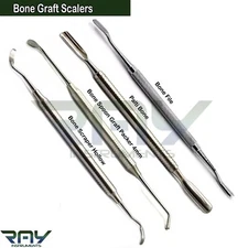 Dental Bone Graft Packer Scraper Palti Spoon Bone File Miller Implant Instrument