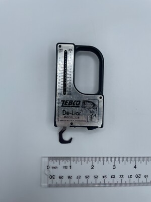 ZEBCO FISHERMAN'S De-Liar Model 208 Fish Scale 8lbs & 24in. Measuring Tape USA | eBay ZEBCO FISHERMAN'S De-Liar Model 208 Fish Scale 8lbs & 24in. Measuring Tape USA | eBay
