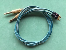 Straightwire Solo 1 Meter Premium Audio Interconnect Cables RCA/6.3mm