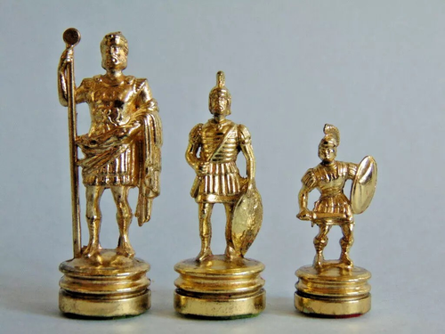 Manopoulos GreeK mythology High Quality Chess set with solid Chessboard-398UCNTR - Picture 8 of 22
