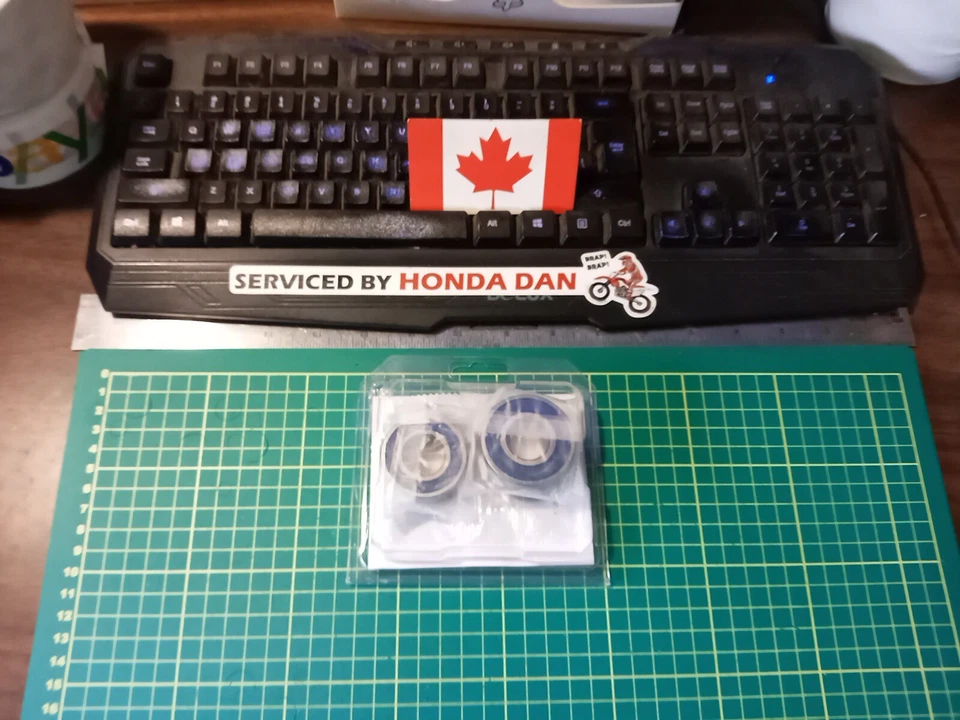 Kit de rolamento de roda traseira Honda XR650R CR250R CR480R compatível com 1982-07 125-650cc - Imagem 2 de 4