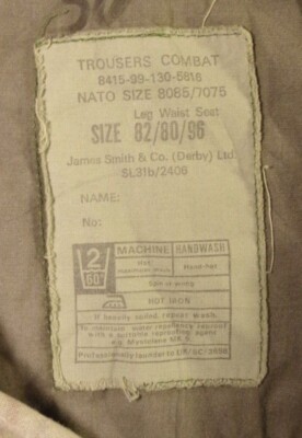 British Military Army DPM Combat Tactical CAMOUFLAGE Pants SIZE 28'' X 30'' EC 152