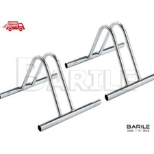 N°2 Rastrelliera Portabici a Pavimento Modulare In Acciaio Zincato