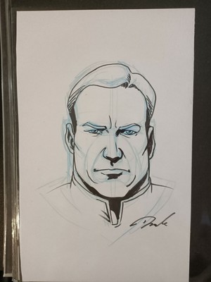 The Boys Homelander Head Sketch By Darick Robertson Ebay