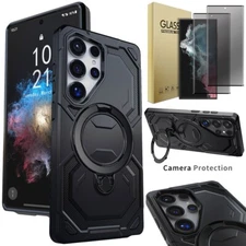 For Samsung Galaxy S22 Ultra Shockproof Hard Case Cover Privacy Screen Protector