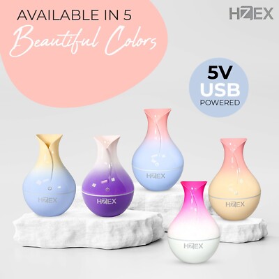 HZEX Aromatherapy Diffuser, Spiral 5V 120ml Ultrasonic Essential Oil Diffusers
