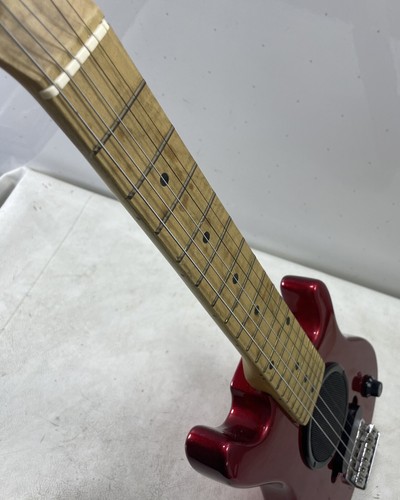 Burswood 30” Mini Electric Guitar Metallic Red In-Built Speaker 9V 1/4” 1/8” - Picture 5 of 24
