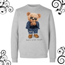 Beautiful teddy bear sweatshirt, USA teddy bear sweatshirt, teddy bear style tee