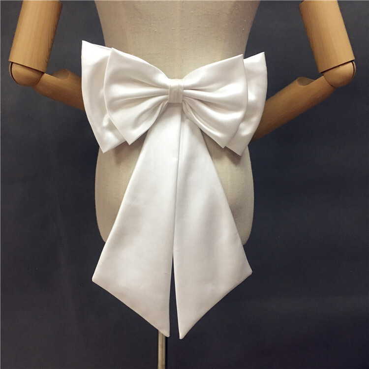 Satin Wedding Detachable Bow Removable Train for Dress Big  display picture 3