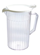 Plastic Pitcher Jug with Lid Lined 0.9 L Juice Water Cocktail Ice Pimms
