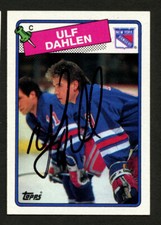 Ulf Dahlen #47 signed autograph auto 1988-89 Topps Hockey Trading Card