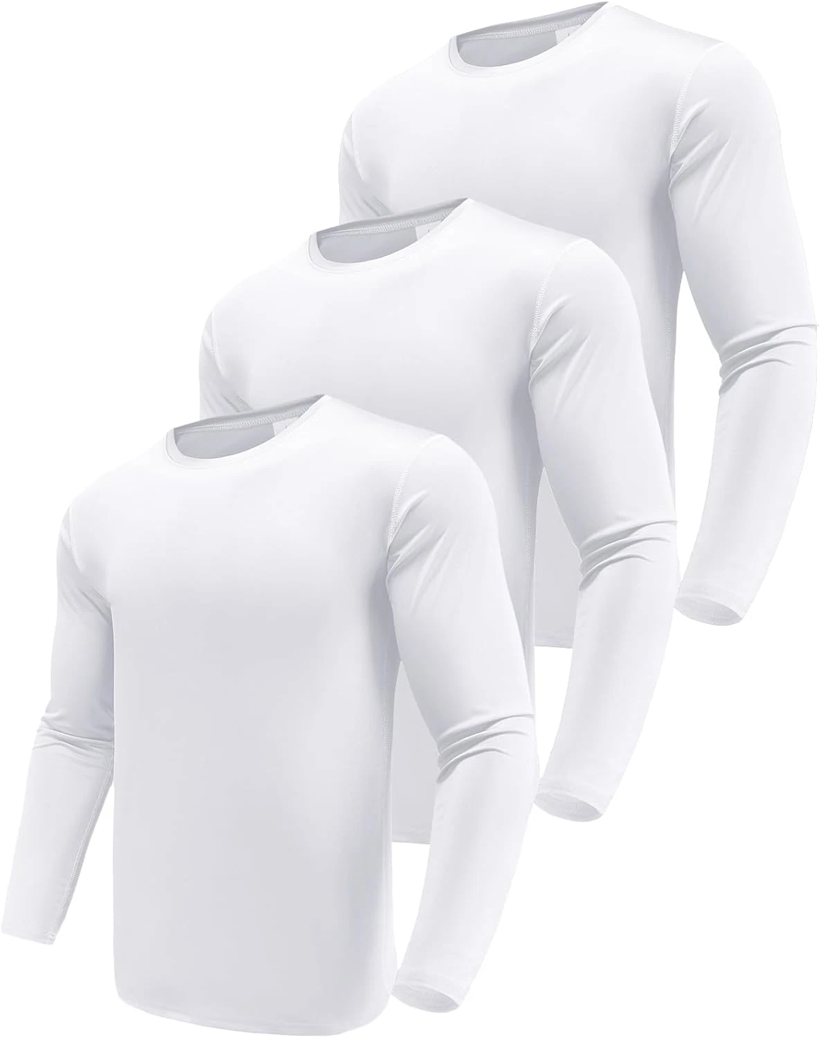 Men'S 1, 3 or 5 Pack Performance Long Sleeve T-Shirts, UPF 50+ Sun Protection Sh