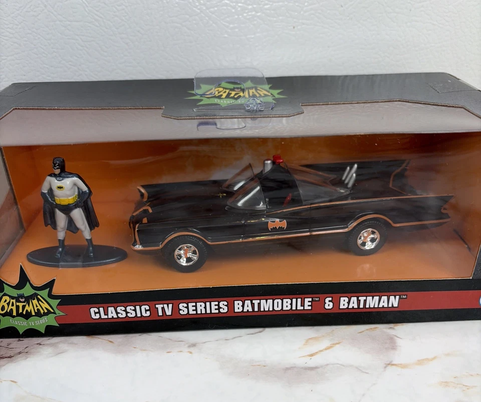 Jada Batman Batmobile Set Of 4 1/32 Die-Cast Car Figure 2022 New Sealed 66 89 92 - Image 3 of 4