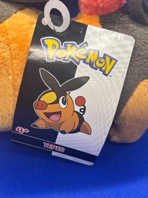 NWT 2011 Jakks Pacific Toy Factory 6” Pokemon Tepig Stuffed Plush