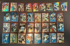 1996 Finest Football Card Lot of 34 Cards includes 9 Refractors Free Shipping