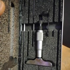 Starrett No. 449 Micrometer Depth Gage Machinist Tool NICE