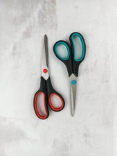 7.5 Inch Scissors 2 Pack All Purpose Office Home School Fabric Craft Sharp Steel