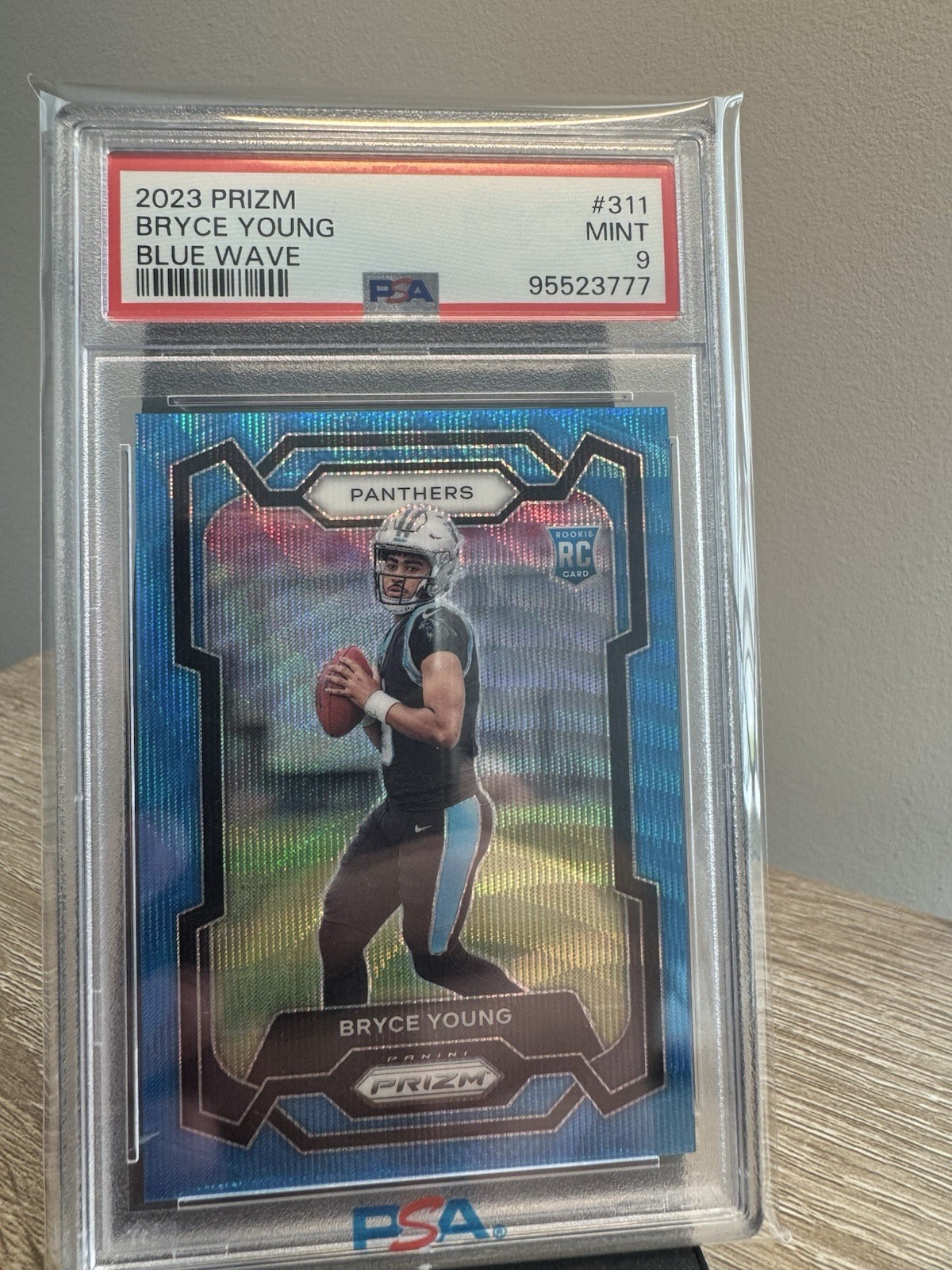 2023 Panini Prizm - Rookies Bryce Young #311 Blue Wave Prizm /199 (RC)
