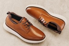 New Bruno Marc SBOX2412 MaxFlex Men's Dress Shoes Sneakers Brown Size 8.5