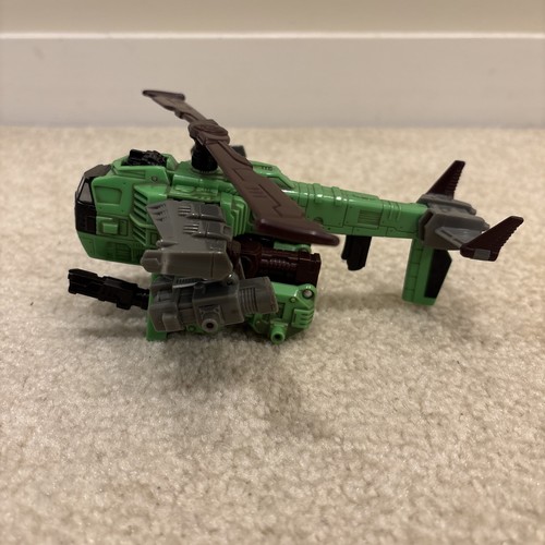 Figura de acción Transformers Armada Powerlinx Cyclonus juguete helicóptero verde 2001 - Imagen 2 de 18