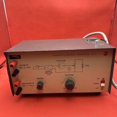 Vintage CENCO Planck s Constant Apparatus TY-7 Physics Lab Equipment
